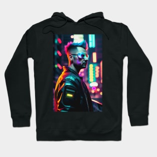 Abstract Cyberpunk Man Hoodie